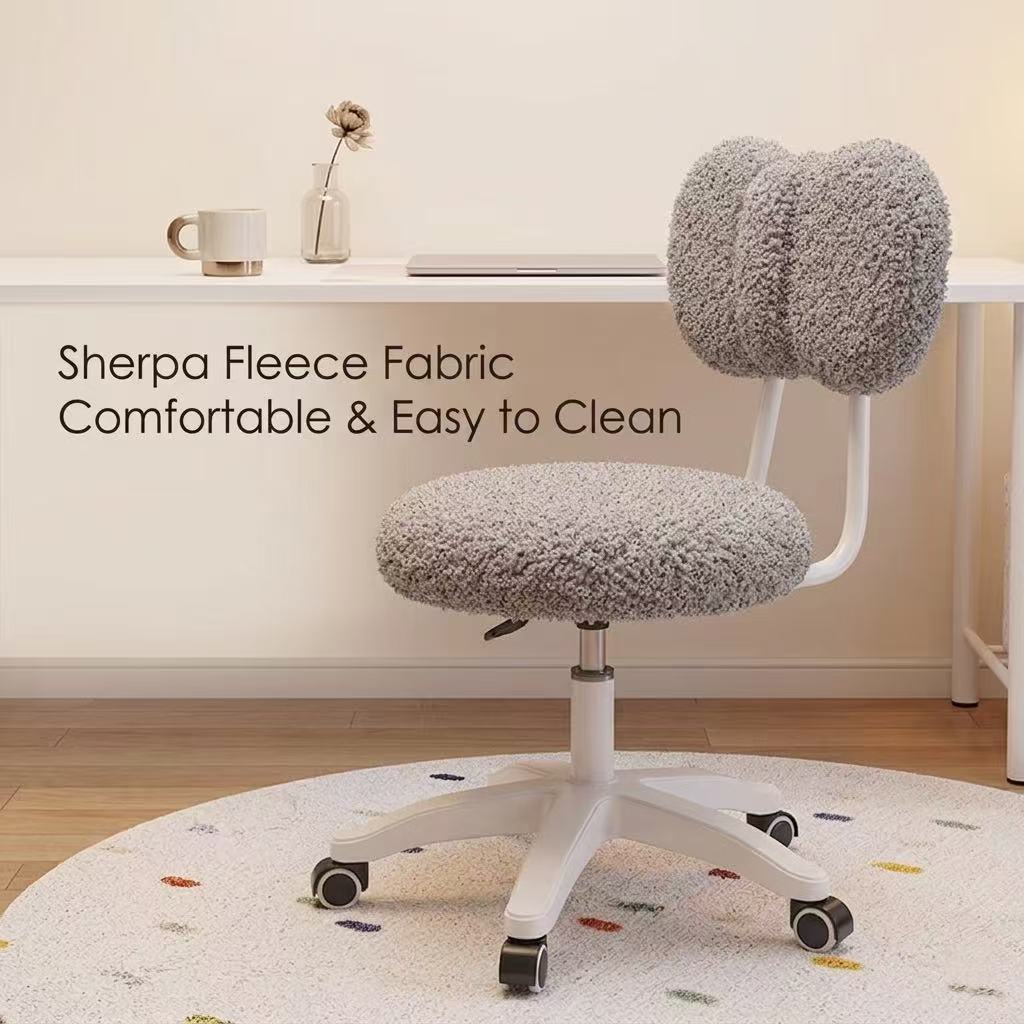 Cute Boucle Swivel Office Chai - огляд і ціна Office Furniture Desk