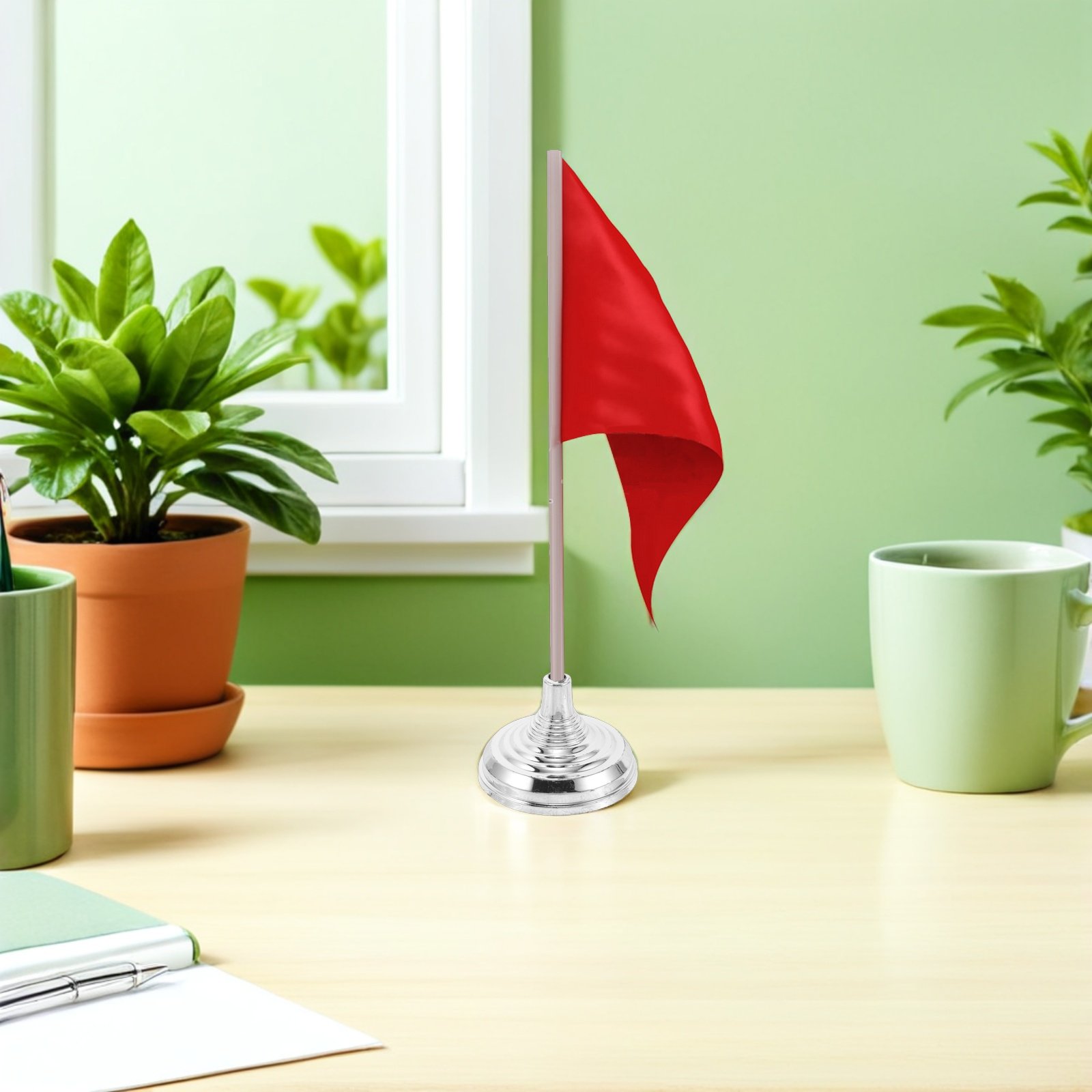 12Pcs Silver Mini Desk Flag St - огляд і ціна Office Furniture Desk