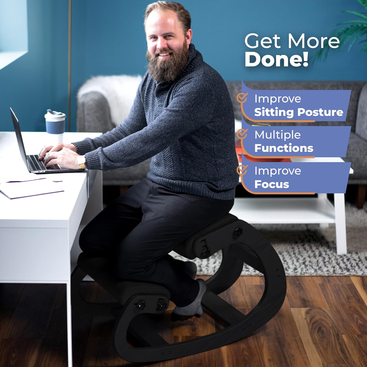 Ergonomic Wooden Kneeling Chai - огляд і ціна Office Furniture Desk