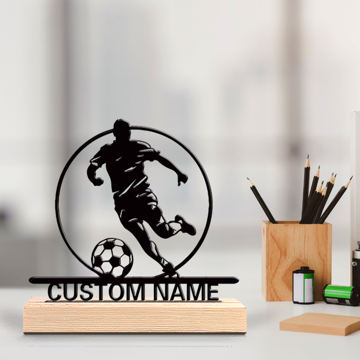 Custom Soccer Player Metal Sta - огляд і ціна Office Furniture Desk